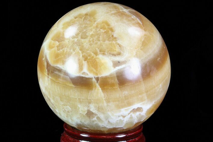 Polished, Brown Calcite Sphere - Madagascar #81900